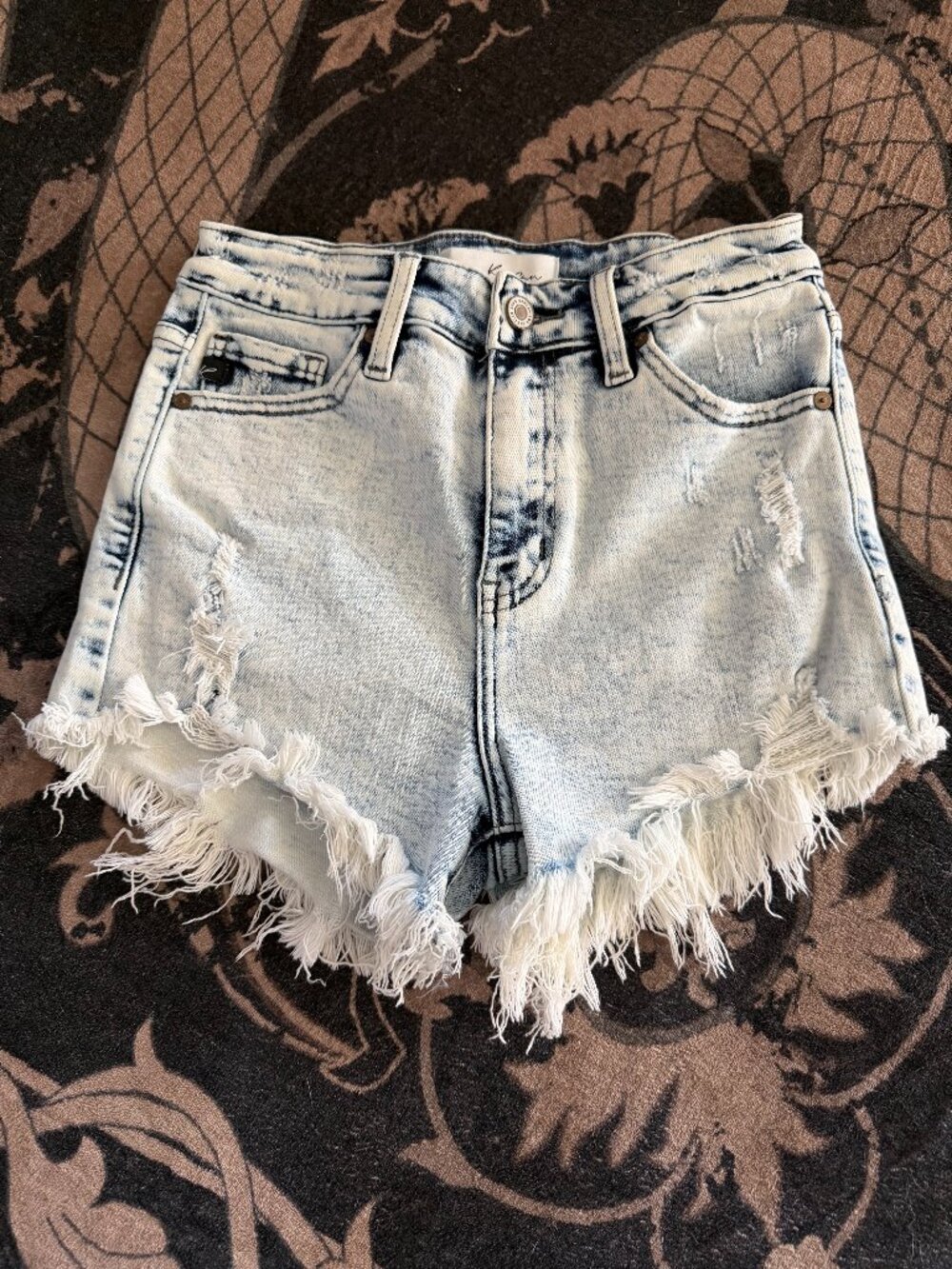 Acid Wash KanCan Shorts